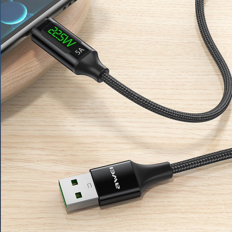 awei CL-123L 1m USB to USB-C / Type-C Digital Display Data Fast Charging Cable