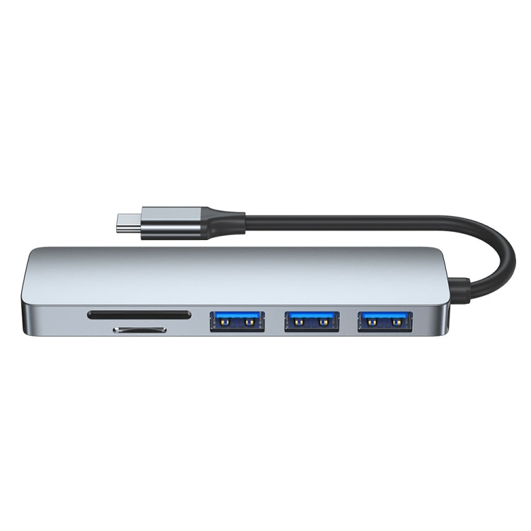 6-in-1 USB-C / Type-C to USB Docking Station HUB Adapter