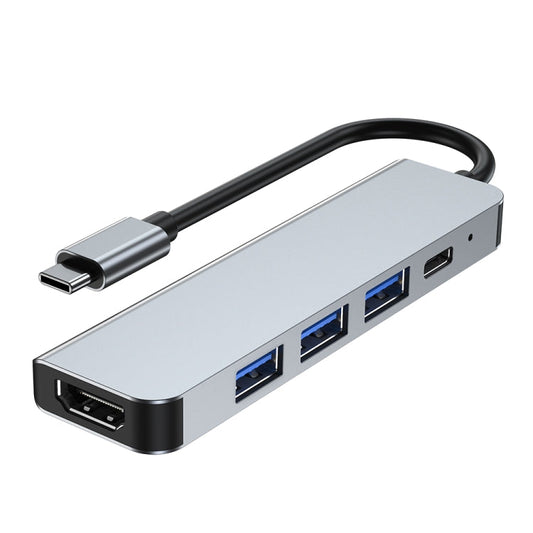 5 in 1 USB-C / Type-C to USB Docking Station HUB Adapter-Reluova