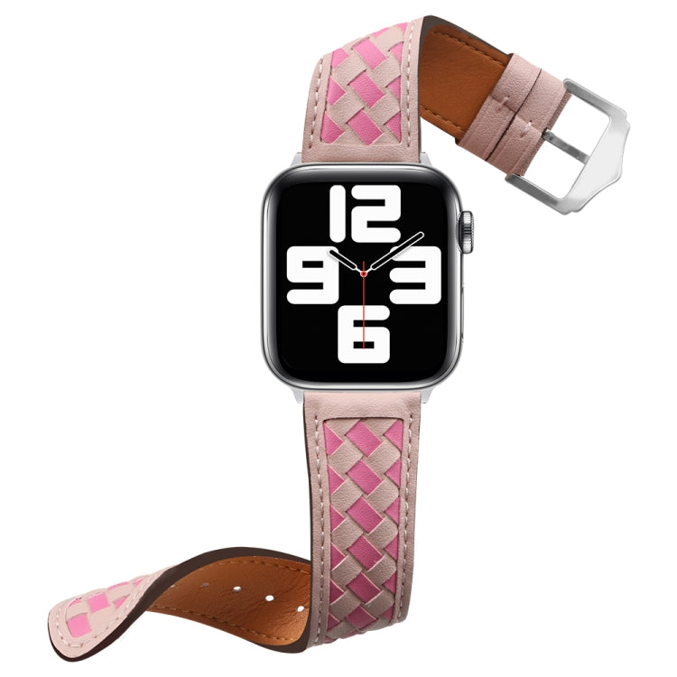 Braided Genuine Leather Watch Band