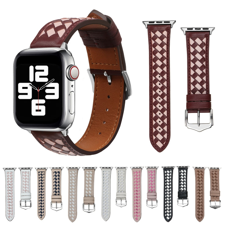 Braided Genuine Leather Watch Band