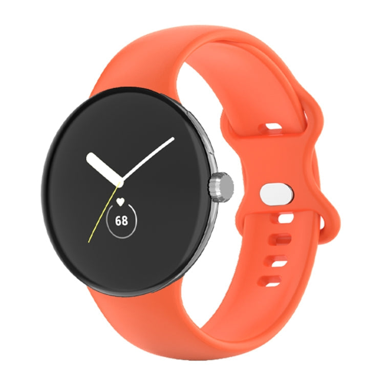 For Google Pixel Watch Single Color Silicone Watch Band