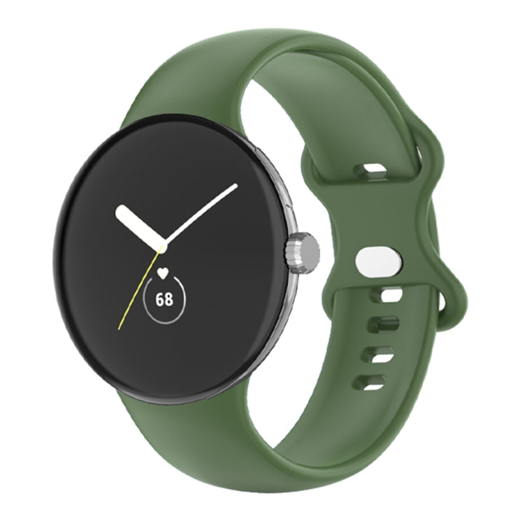 For Google Pixel Watch Single Color Silicone Watch Band