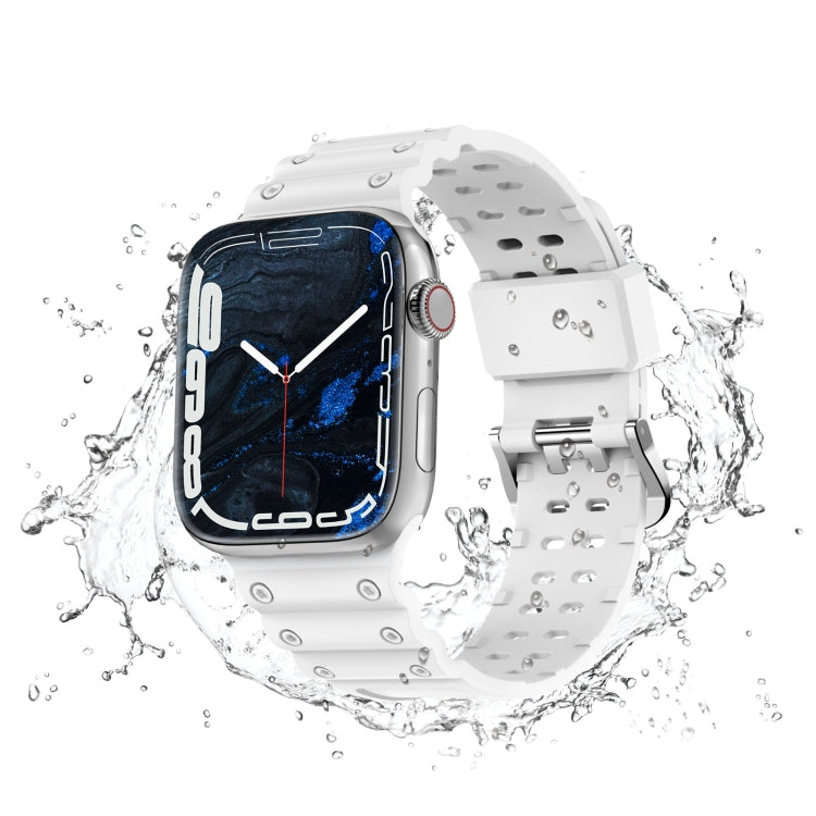 Waterproof Double Buckle Silicone Watch Band