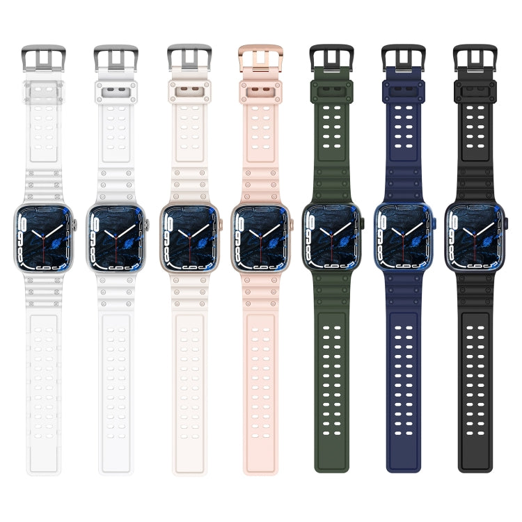 Waterproof Double Buckle Silicone Watch Band