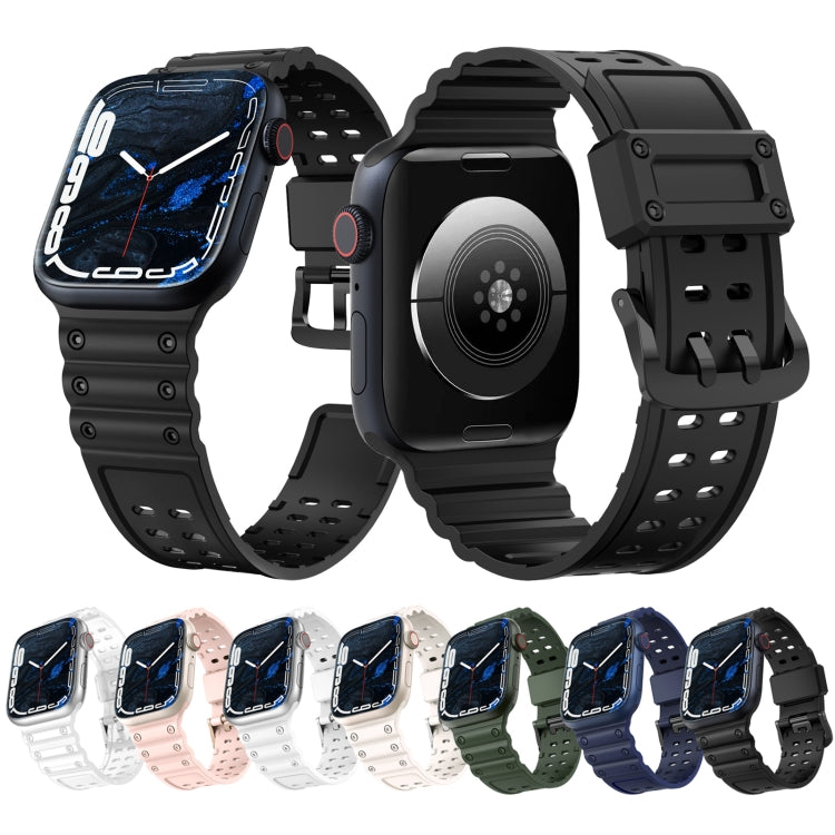 Waterproof Double Buckle Silicone Watch Band