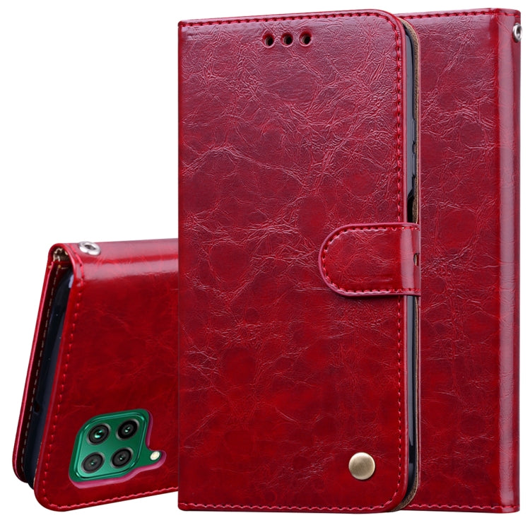 Business Style Oil Wax Texture Horizontal Flip Leather Case, with Holder & Card Slots & Wallet My Store