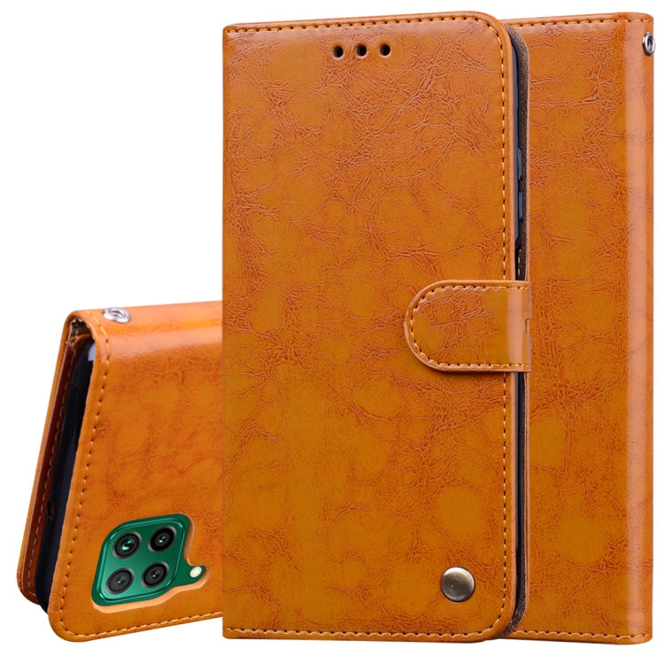 Business Style Oil Wax Texture Horizontal Flip Leather Case, with Holder & Card Slots & Wallet My Store