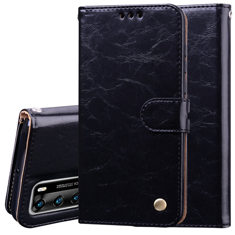 Business Style Oil Wax Texture Horizontal Flip Leather Case, with Holder & Card Slots & Wallet My Store