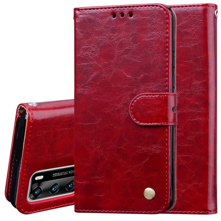 Business Style Oil Wax Texture Horizontal Flip Leather Case, with Holder & Card Slots & Wallet My Store