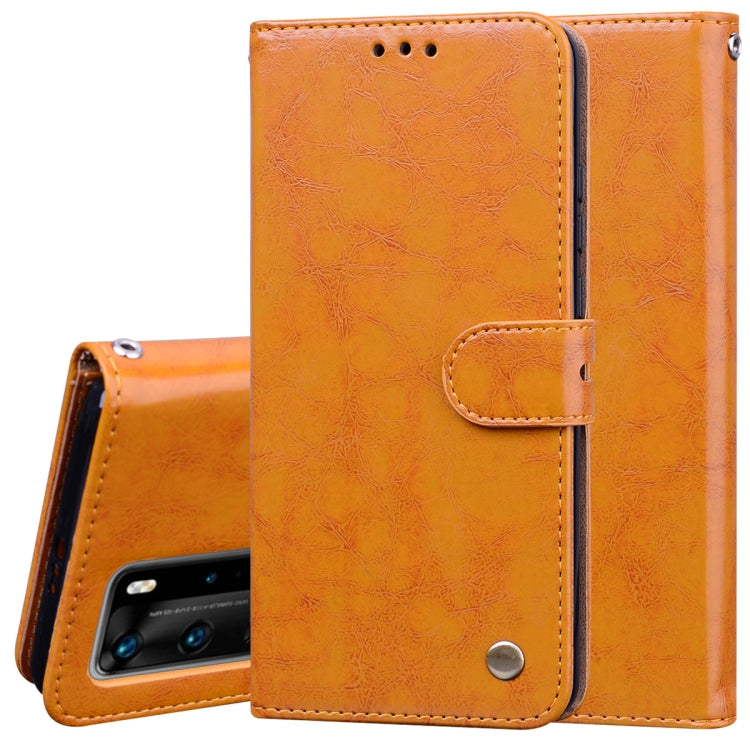 Business Style Oil Wax Texture Horizontal Flip Leather Case, with Holder & Card Slots & Wallet My Store