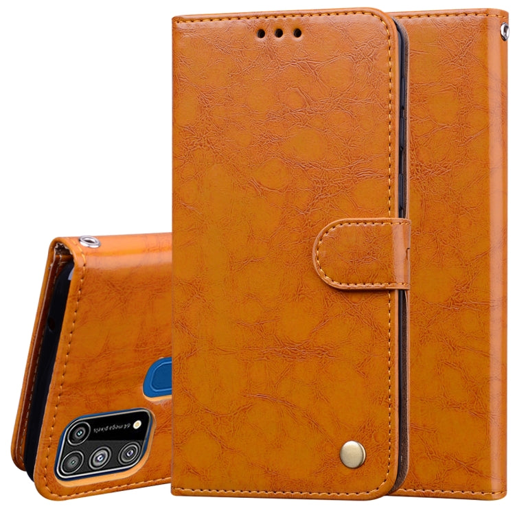 Business Style Oil Wax Texture Horizontal Flip Leather Case, with Holder & Card Slots & Wallet My Store