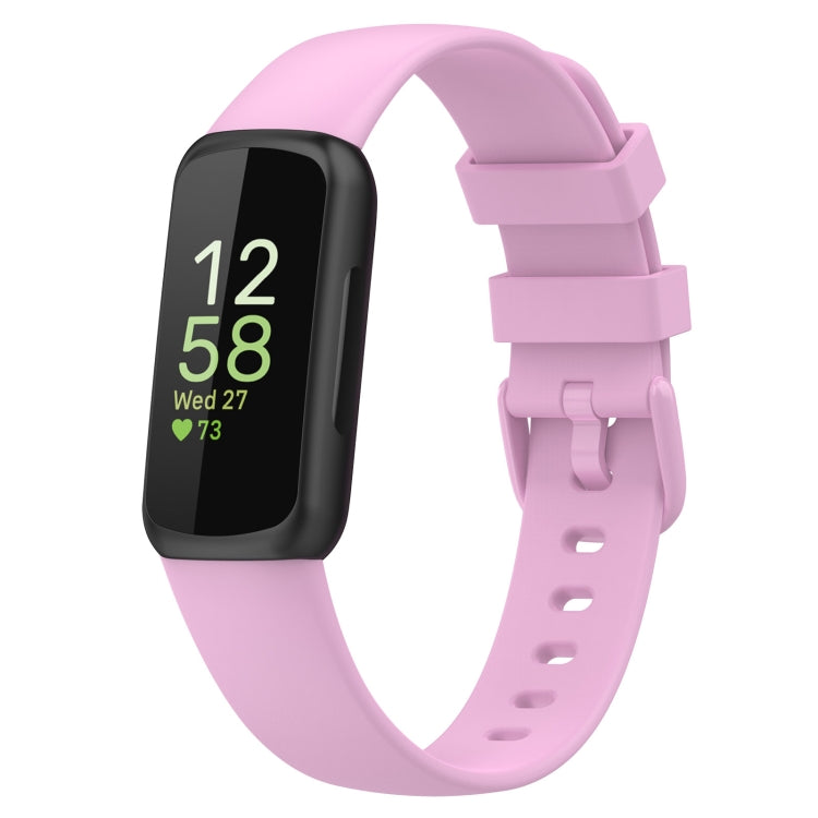 For Fitbit Inspire3 Solid Color Silicone Watch Band