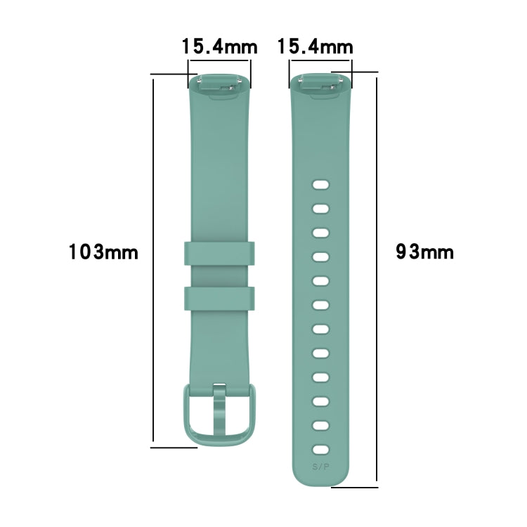 For Fitbit Inspire3 Solid Color Silicone Watch Band