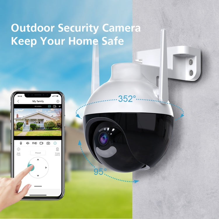 A18 4MP HD Wireless WiFi Smart Surveillance Camera, Specification:AU Plug