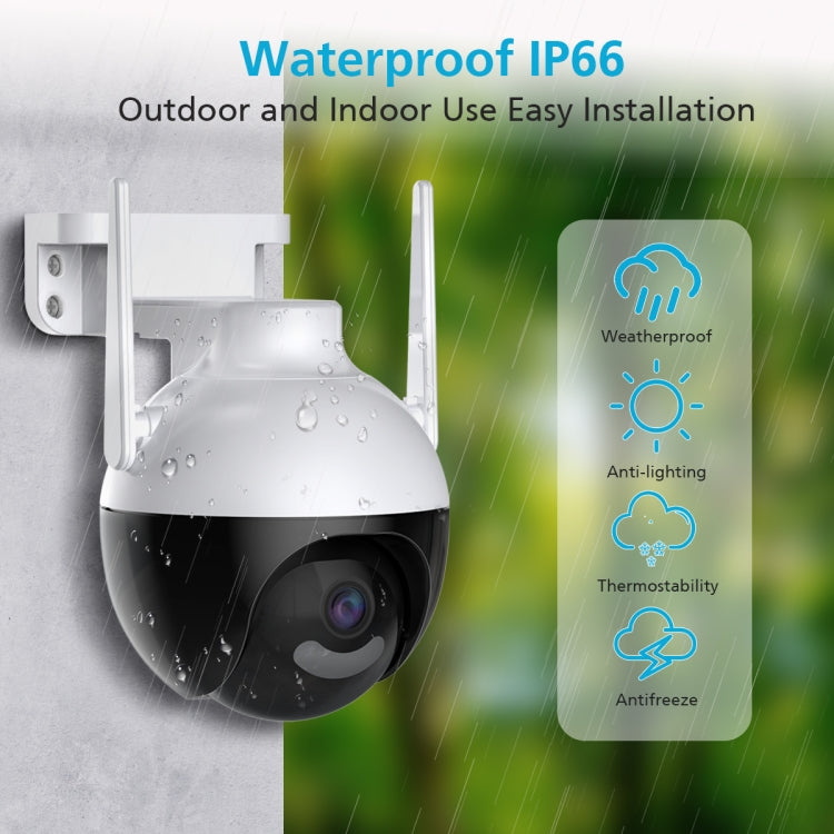 A18 4MP HD Wireless WiFi Smart Surveillance Camera, Specification:AU Plug