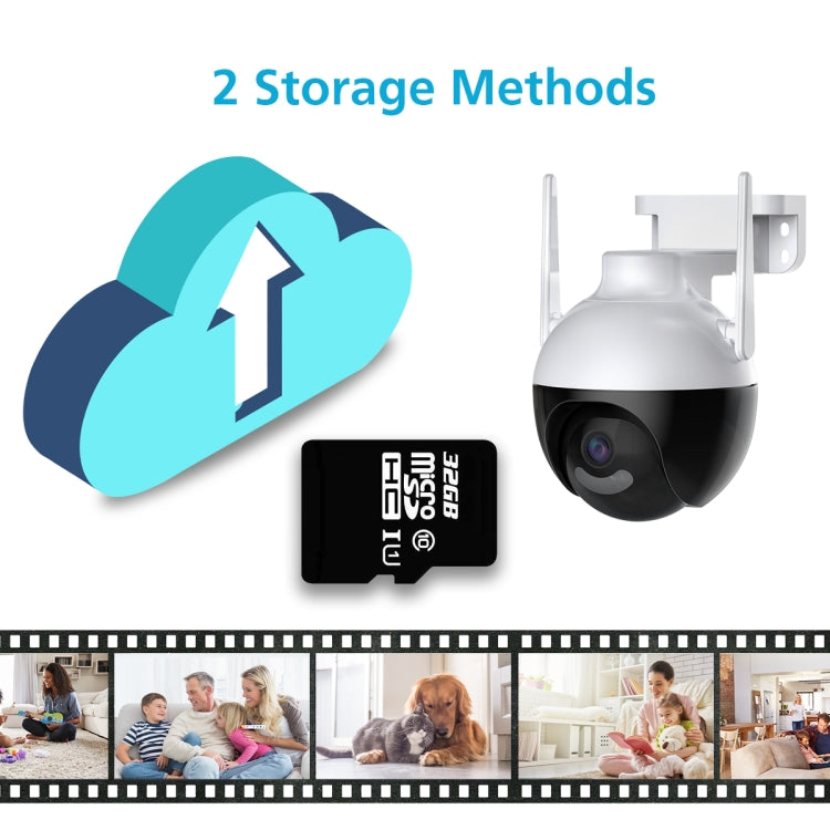 A18 8MP HD Wireless WiFi Smart Surveillance Camera, Specification:AU Plug