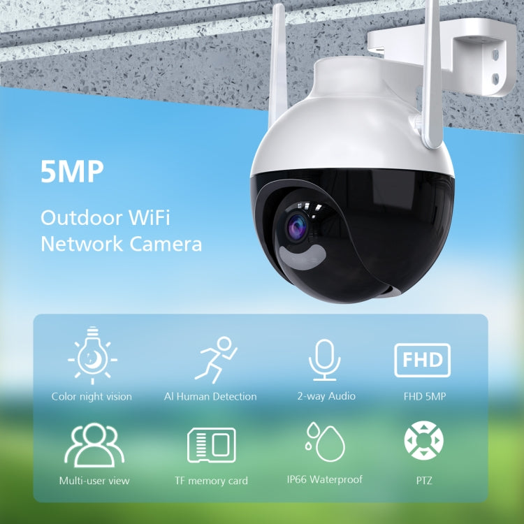 A18 8MP HD Wireless WiFi Smart Surveillance Camera, Specification:AU Plug-Reluova