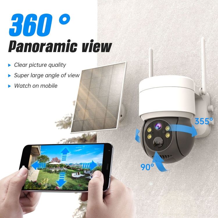 T34 2MP HD IP66 Waterproof Wireless WiFi Solar Camera