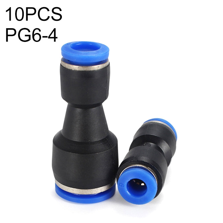 LAIZE 10pcs Plastic Reducing Straight Pneumatic Quick Fitting Connector My Store