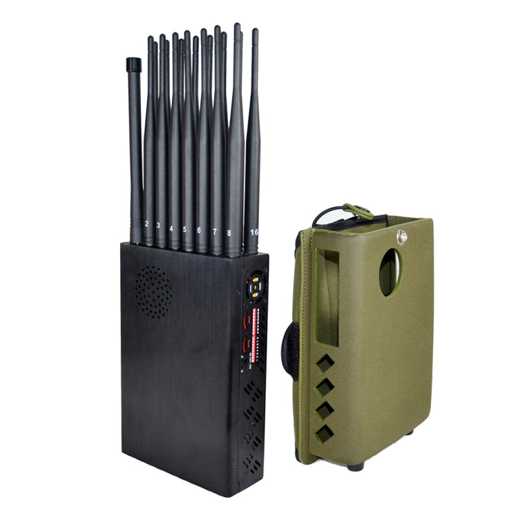 JAX-121A-16 2G/3G/4G/WIFI/GPS/LOJACK 16 Antennas Mobile Signal Jammer