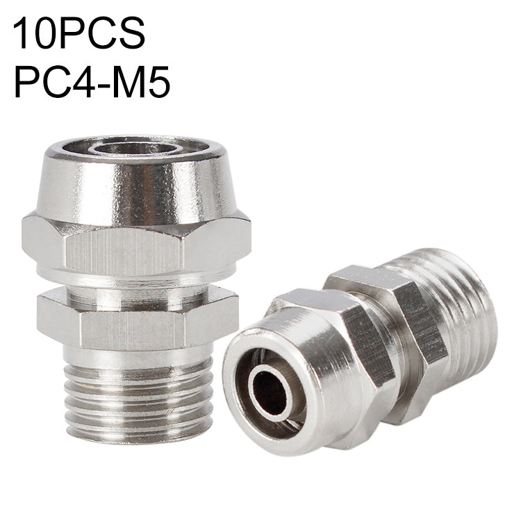 PC6-03 LAIZE 2pcs Nickel Plated Copper Pneumatic Quick Fitting Connector My Store