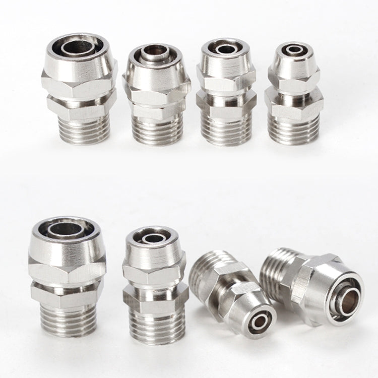 LAIZE Nickel Plated Copper Pneumatic Quick Fitting Connector