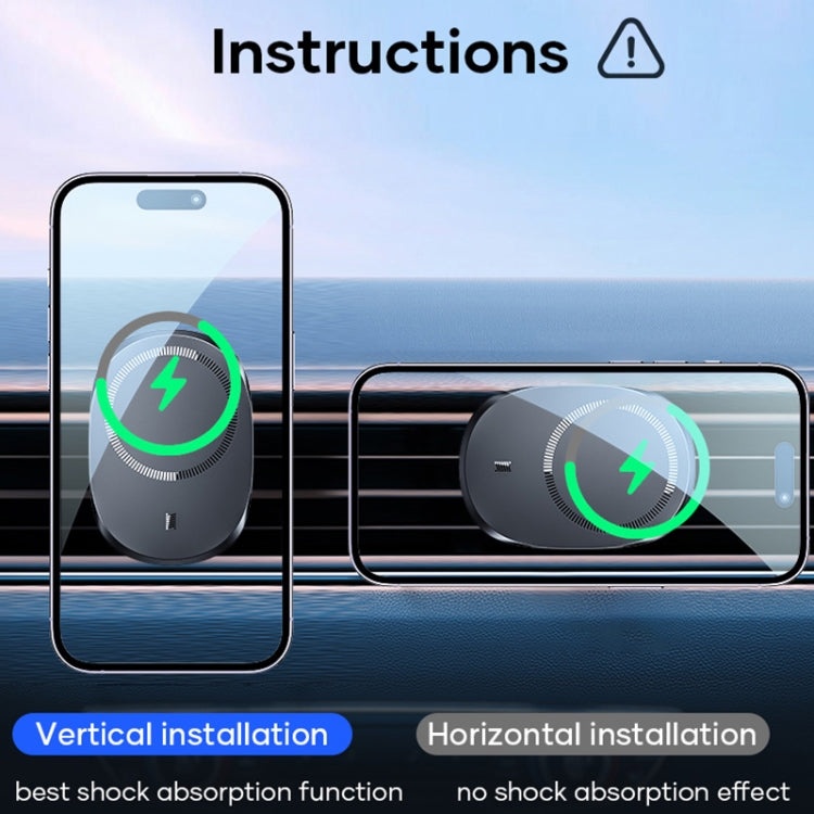 ROCK W39 Shock-absorption Magnetic Car Wireless Charging Holder ÎҵÄÉ̵ê