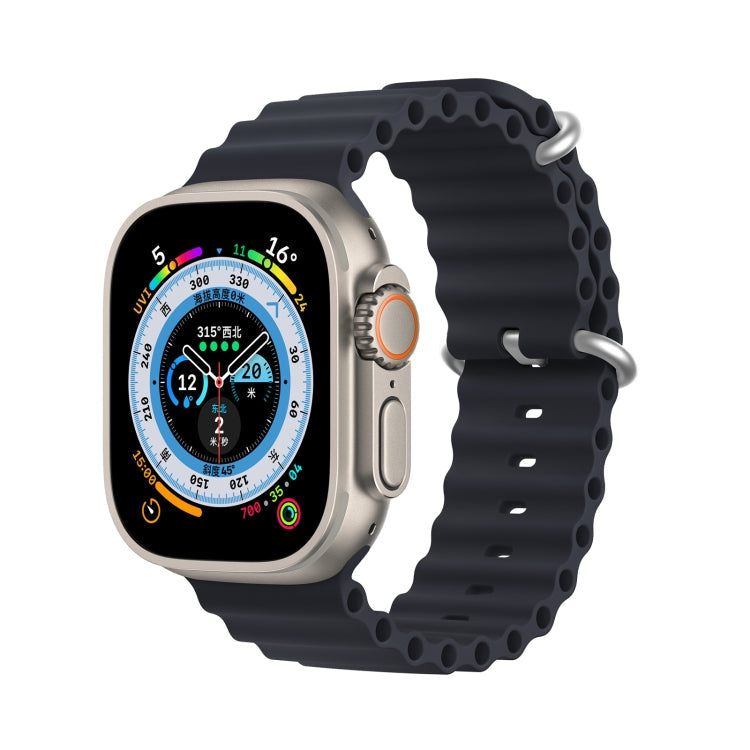 DUX DUCIS Sea Wave Silicone Watch Band For Apple Watch