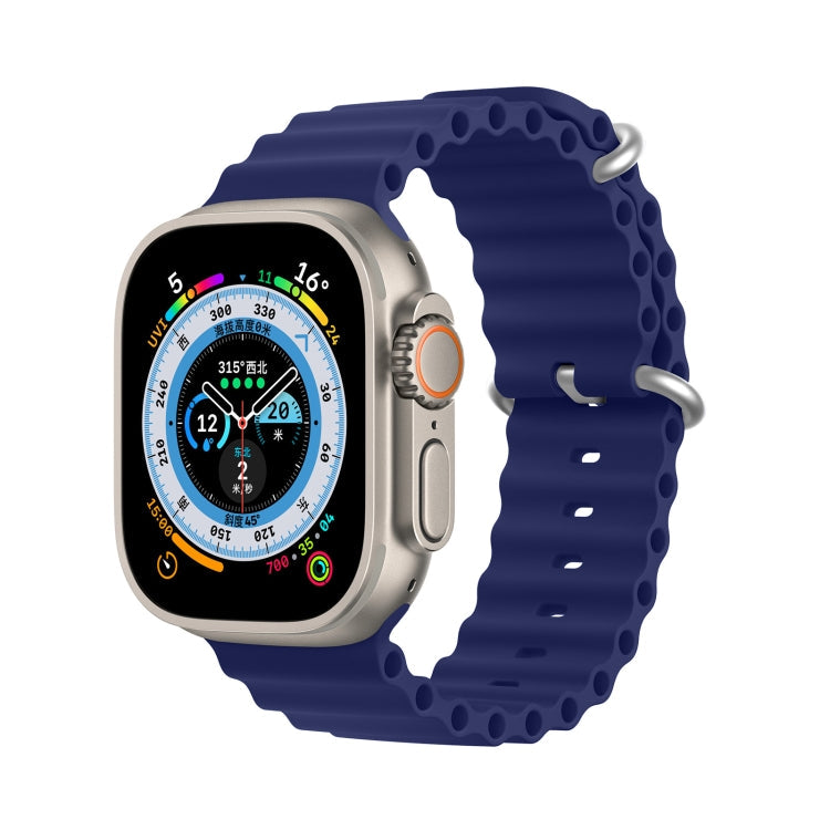 DUX DUCIS Sea Wave Silicone Watch Band For Apple Watch