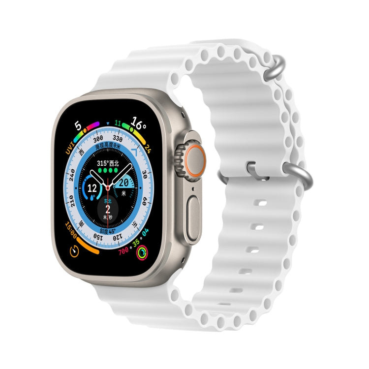 DUX DUCIS Sea Wave Silicone Watch Band For Apple Watch