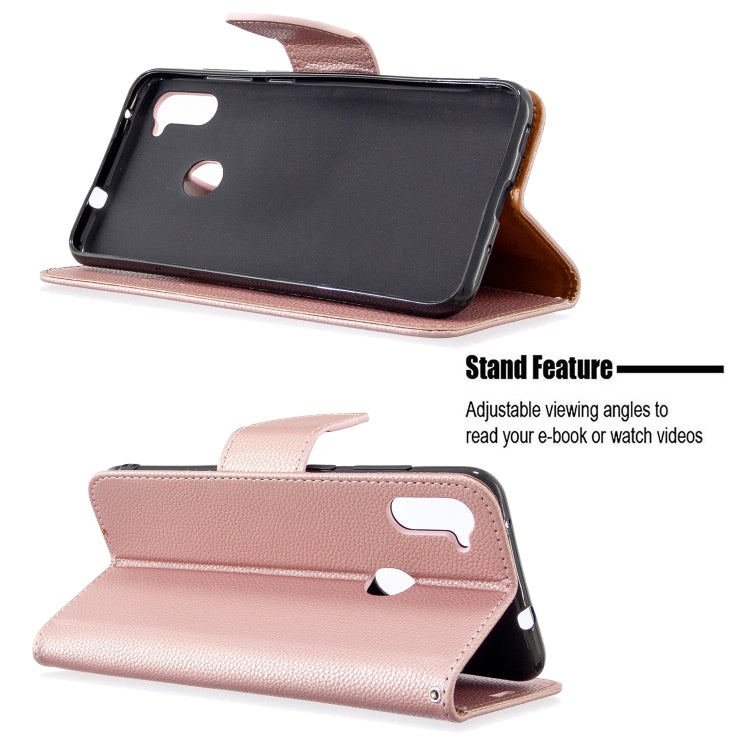 Litchi Texture  Pure Color Horizontal Flip PU Leather Case with Holder & Card Slots & Wallet & Lanyard My Store