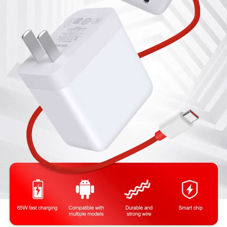 For OnePlus 9 Fast Charging Cable 65W 6A Dual Type-C Interface Charging Data Cable