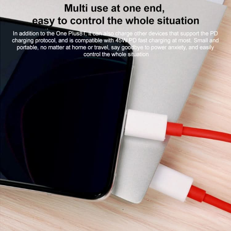 For OnePlus 9 Fast Charging Cable 65W 6A Dual Type-C Interface Charging Data Cable