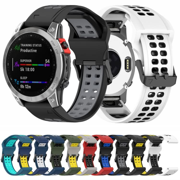 Quick Release Double Row Silicone Watch Band