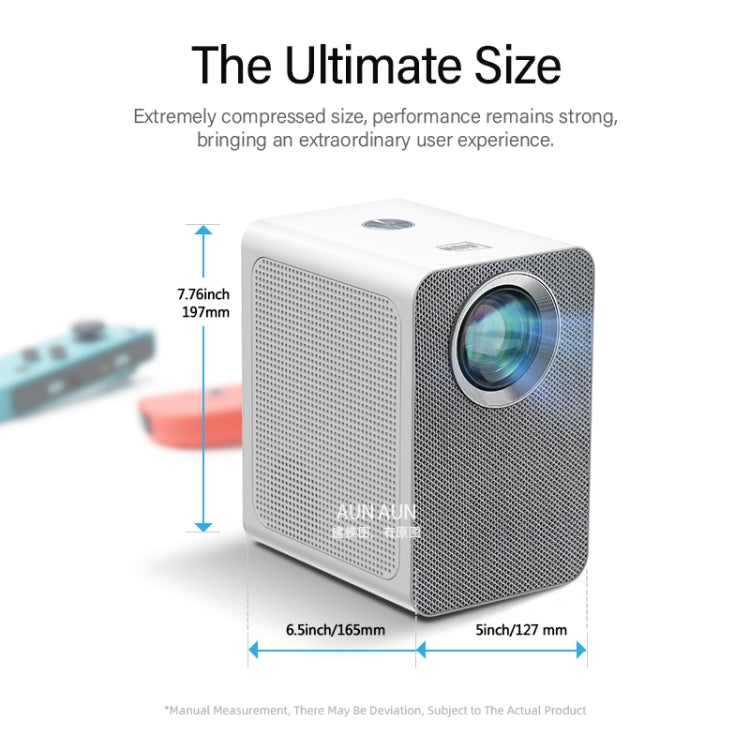 AUN ET50 4 inch 180 Lumens 1920x1080P Smart LED Mini Projector