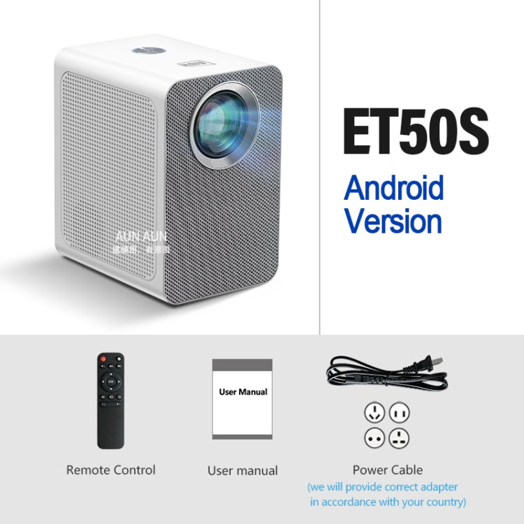 AUN ET50 4 inch 180 Lumens 1920x1080P Smart LED Mini Projector