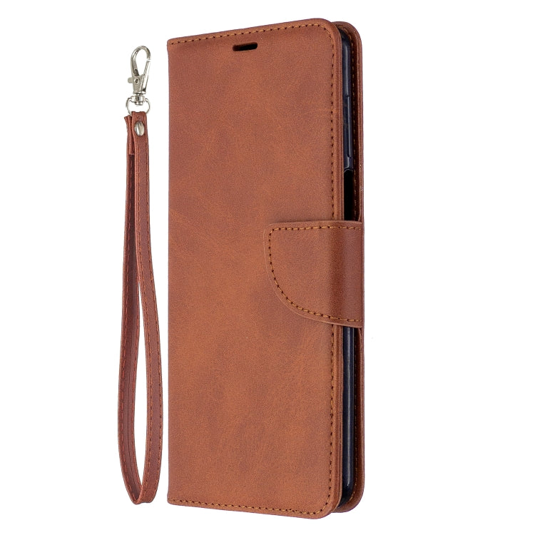 Retro Lambskin Texture Pure Color Horizontal Flip PU Leather Case with Holder & Card Slots & Wallet & Lanyard