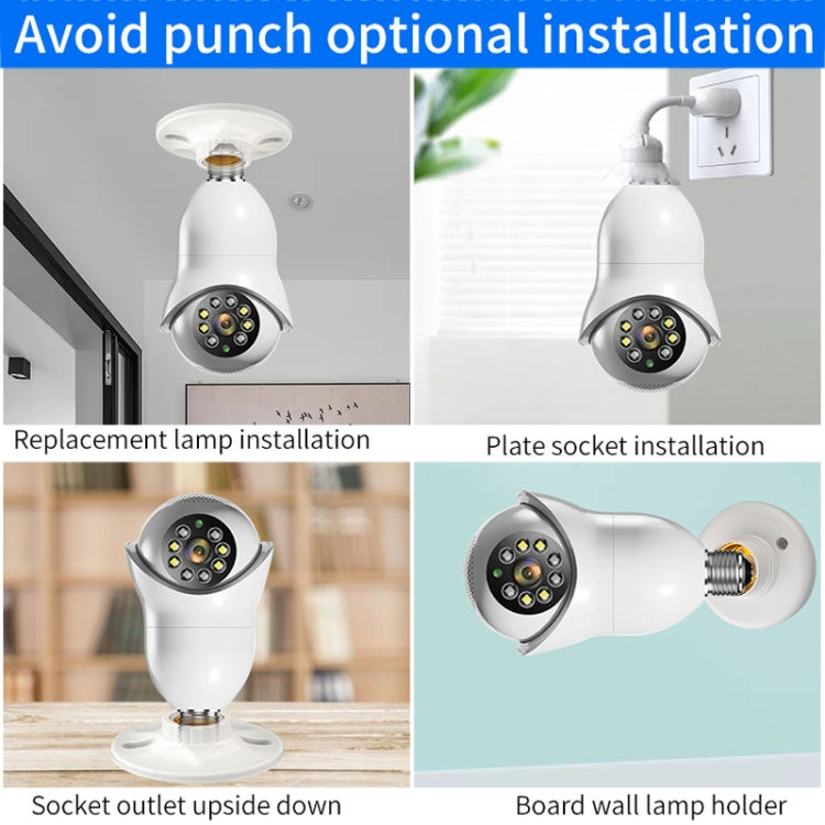 DP31 2.0MP HD Light Bulb WiFi Surveillance Camera, Support Motion Detection, Night Vision, Dual Light Source