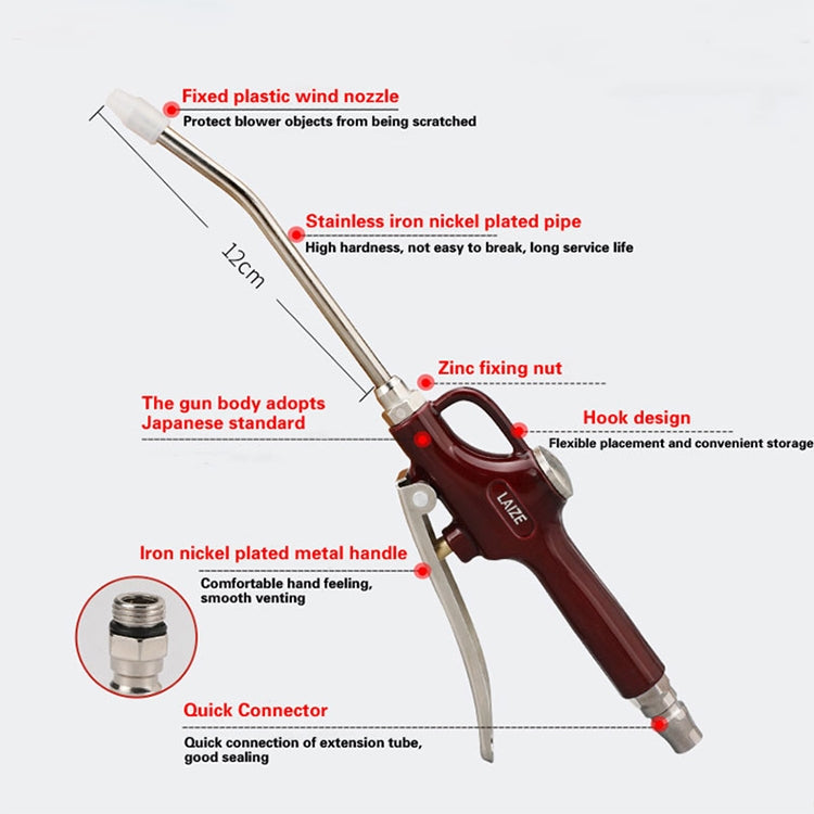 LAIZE Aluminum Alloy Cleaning Dust Removing Gun Strong Blow Dust Gun ÎҵÄÉ̵ê