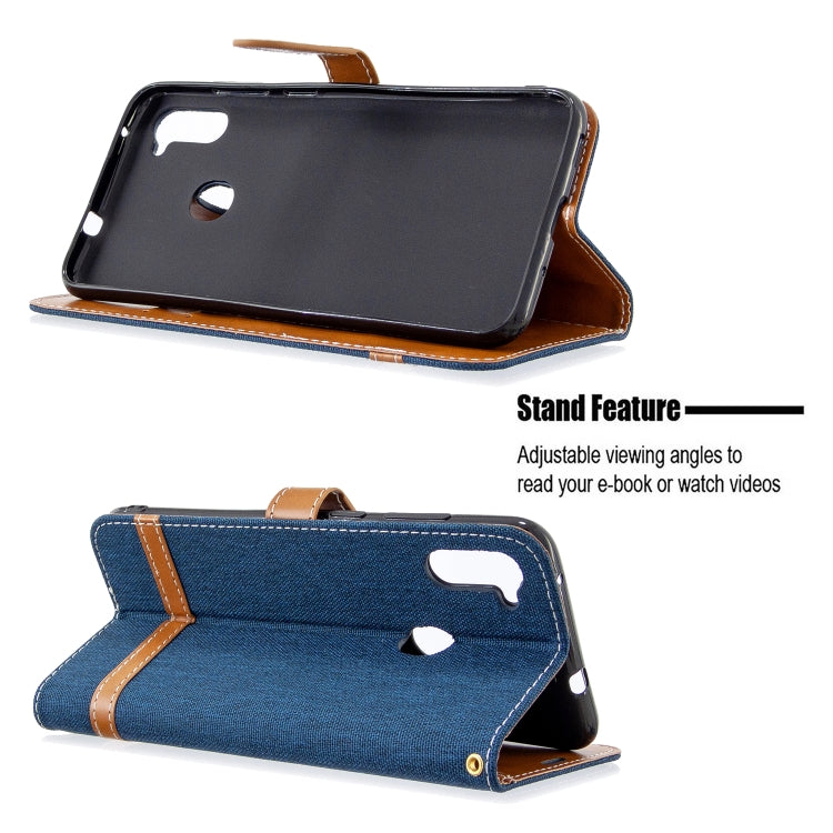 Color Matching Denim Texture Horizontal Flip Leather Case with Holder & Card Slots & Wallet & Lanyard My Store