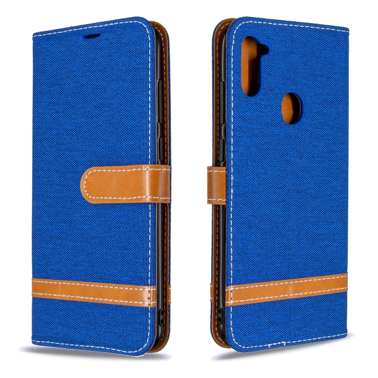 Color Matching Denim Texture Horizontal Flip Leather Case with Holder & Card Slots & Wallet & Lanyard My Store