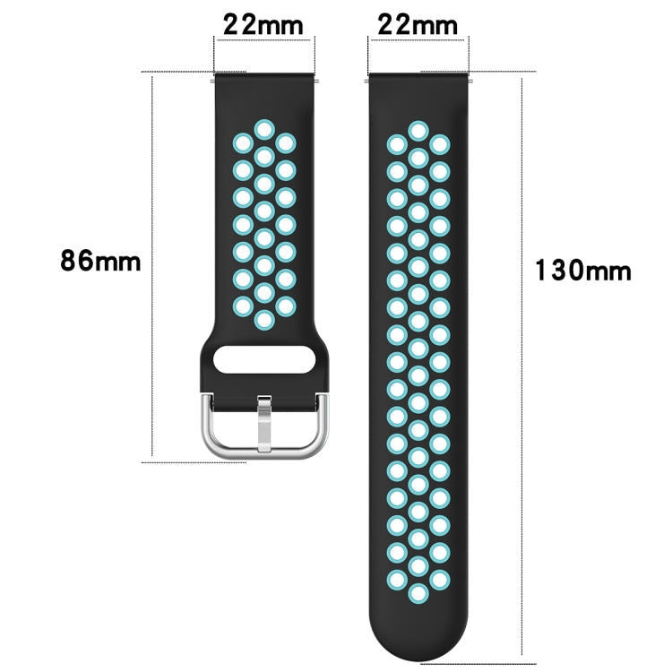 22mm Clasp Two Color Sport Wrist Strap Watchband, Series 2-Reluova