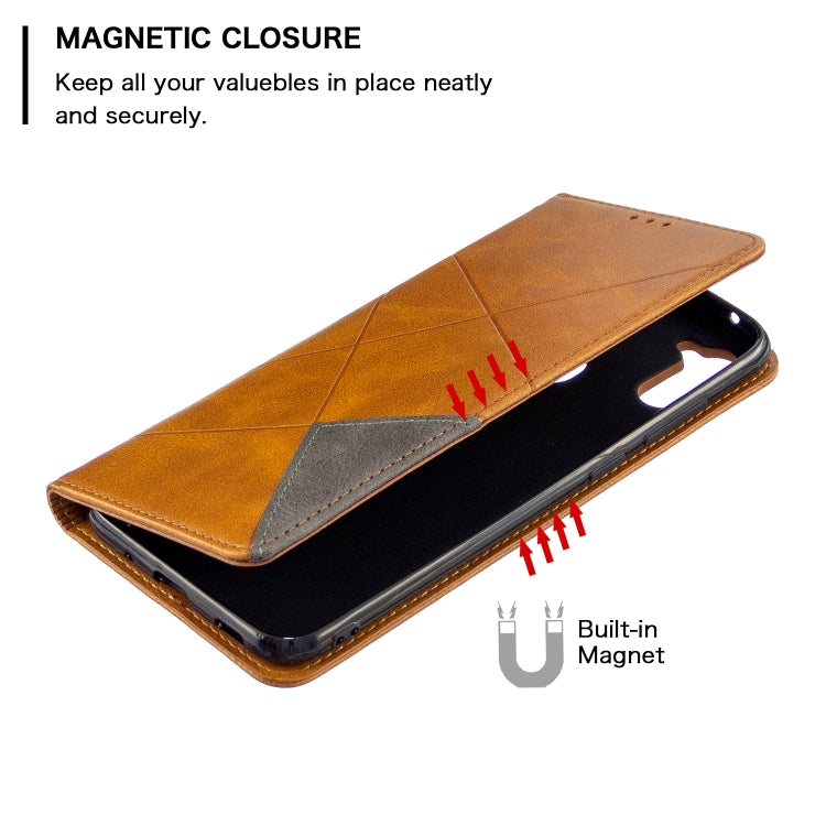 Rhombus Texture Horizontal Flip Magnetic Leather Case with Holder & Card Slots & Wallet My Store