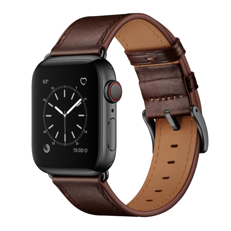 Classic Cowhide Genuine Leather Watch Band