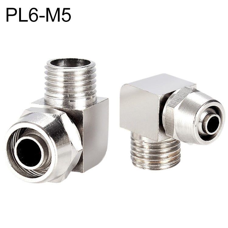 PL8-02 LAIZE Nickel Plated Copper Trachea Quick Fitting Lock Female Connector