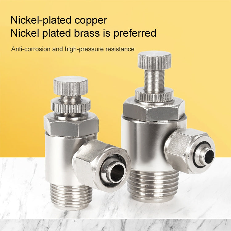 LAIZE Nickel Plated Copper Trachea Quick Fitting Throttle Valve Lock Female Connector My Store