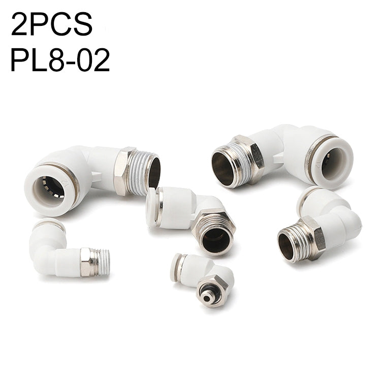 PL4-02 LAIZE 2pcs PL Elbow Pneumatic Quick Fitting Connector My Store