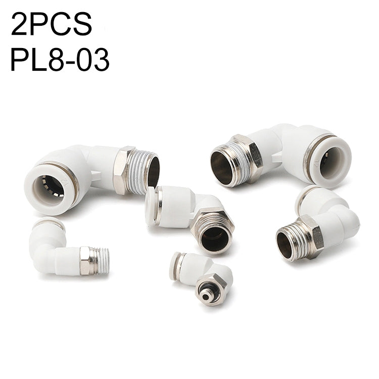 PL4-02 LAIZE 2pcs PL Elbow Pneumatic Quick Fitting Connector My Store