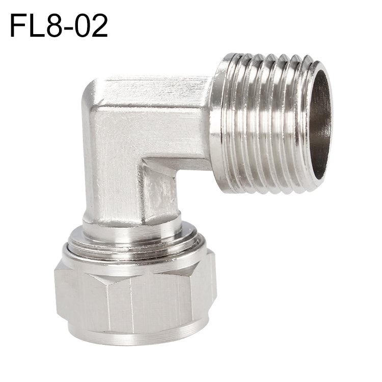 FL6-01 LAIZE Nickel Plated Copper Trachea Quick Fitting Twist Elbow Lock Female Connector My Store